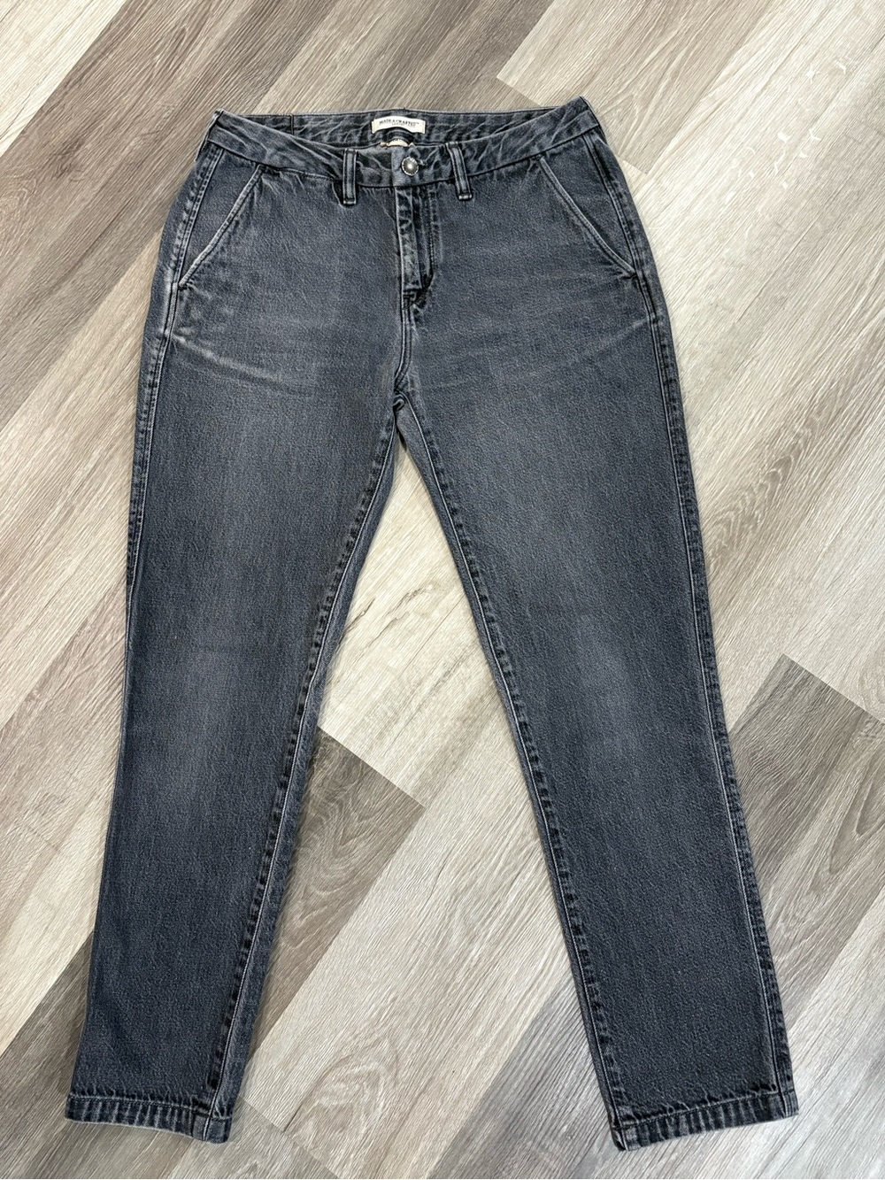 Levi’s Made And Crafted Slim Chino Women Faded Black Jeans Size 27 Retro Inspire